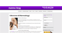Desktop Screenshot of mammablogg.nu