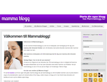 Tablet Screenshot of mammablogg.nu